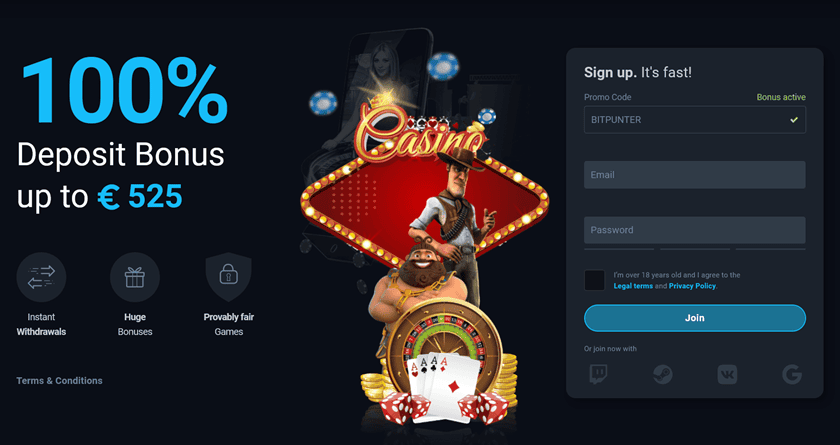 Thunderpick Exclusive Bonus for BitPunter