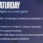 BetUS New Game Saturday 75% Reload Bonus Promotion