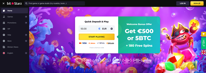 BitStarz Homepage