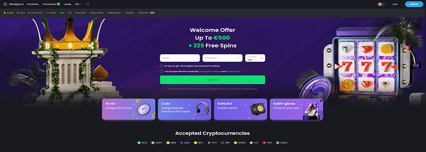 Bitvegas Homepage