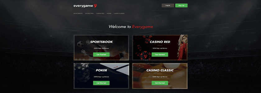 Everygame Homepage