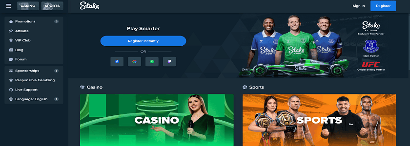 Stake.com Homepage