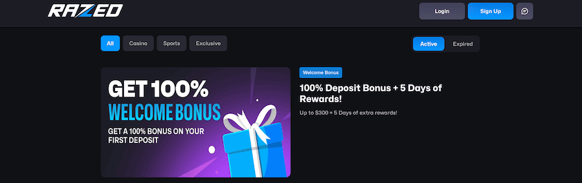 04- Razed Casino Bonuses