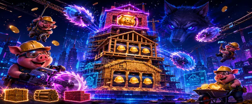 Huff N Puff Highrise Slot: Build Big Wins